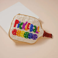 Pickleball Beaded Coin Pouch