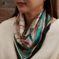 Equestrian Chain Print Scarf