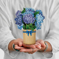 Mini Nantucket Hydrangeas Pop Up Card