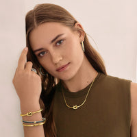 Brighton | Interlok Single Knot Gold Hinge Bracelet