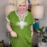 Second To None Dress-Green - The Shoppes at Coldwater