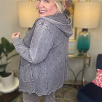 Jess & Jane Cascade of Feelings Cardi-Faded Silver