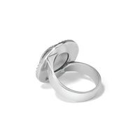 Brighton | Meridian Geo Dew Domed Ring-Silver