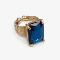 Rectangle Sparkle Ring