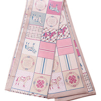 Pink equestrian pattern twilly scarf