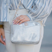 Caroline Hill | Fiona Crossbody-Silver EC