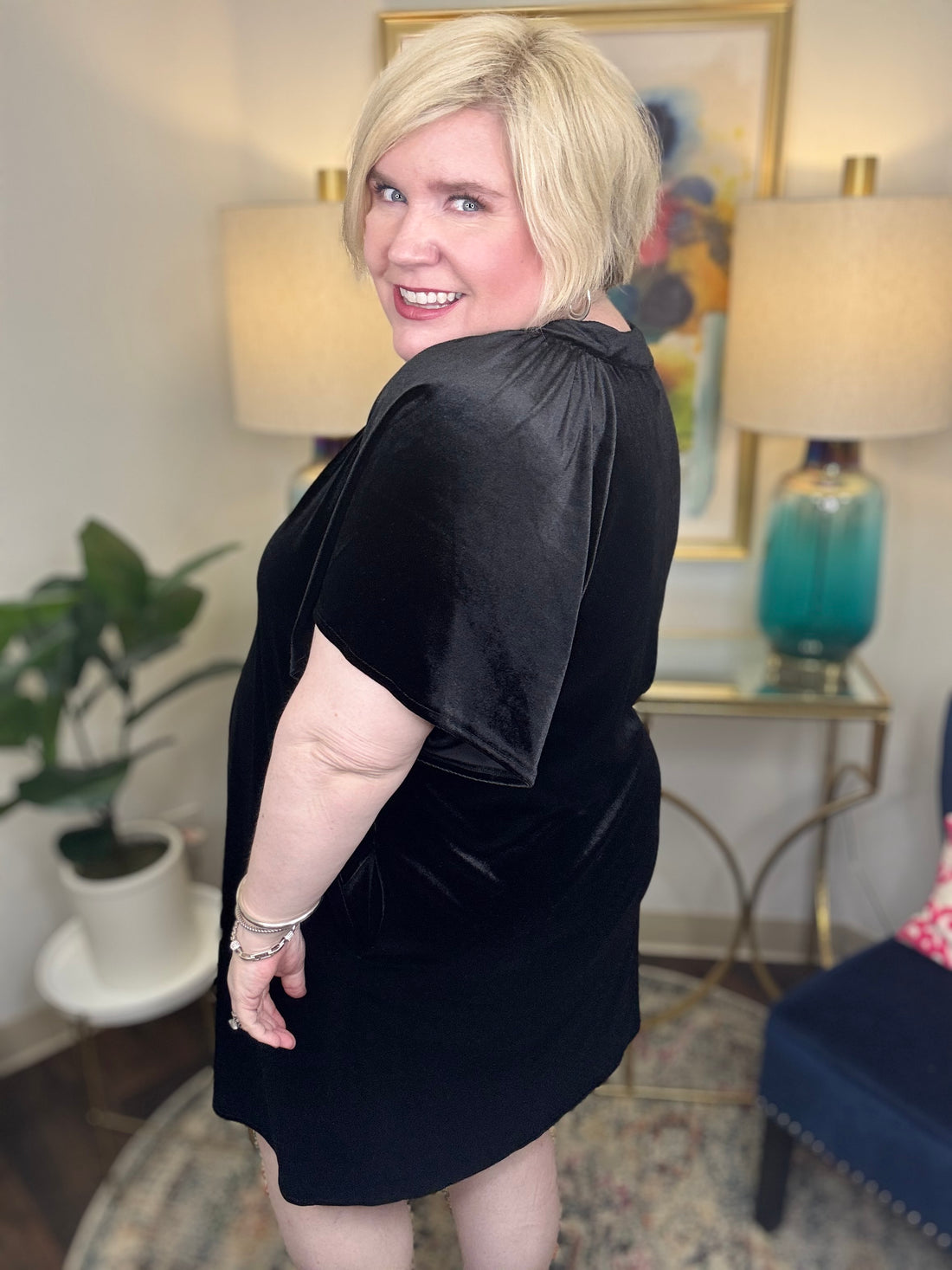 Not A Drill Dress-S-3X!