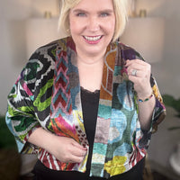 Shannon Passero | Effie Velvet Topper-Nomad Print