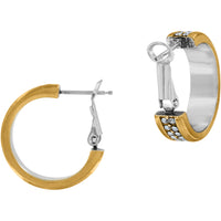 Brighton | Meridian 2 Tone Hoops with crystals