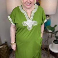 Second To None Dress-Green - The Shoppes at Coldwater