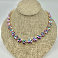 All That Glitters-Large Stone magnetic necklace in mermaid colorway with vibrant stone pendant