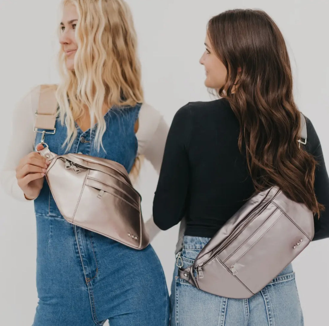 Marley Metallic Oversized Bum Bag