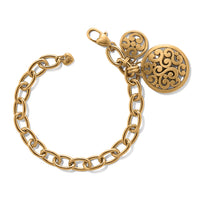 Brighton | Contempo Medallion Link Bracelet-Gold