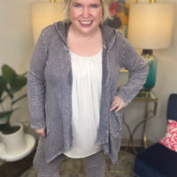 Jess & Jane Cascade of Feelings Cardi-Faded Silver