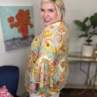 Flower Power Curvy Top