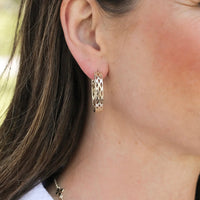 Natalie Wood | Graceful Hoop Earrings-Gold