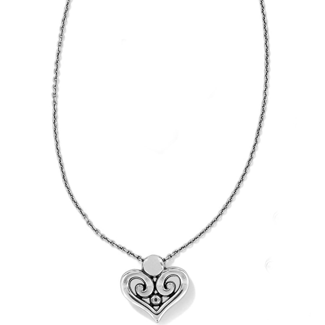 Brighton | Alcazar Heart Necklace Silver