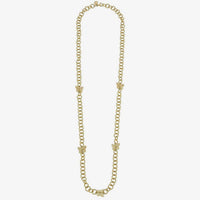 Susan Shaw long linked butterfly necklace