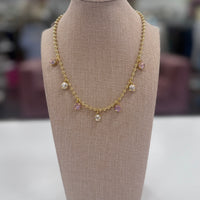 Viola Necklace-Pink Mix