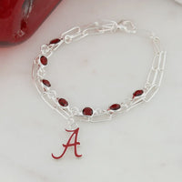 Collegiate Paprclip Chain and Enamel Logo Bracelet