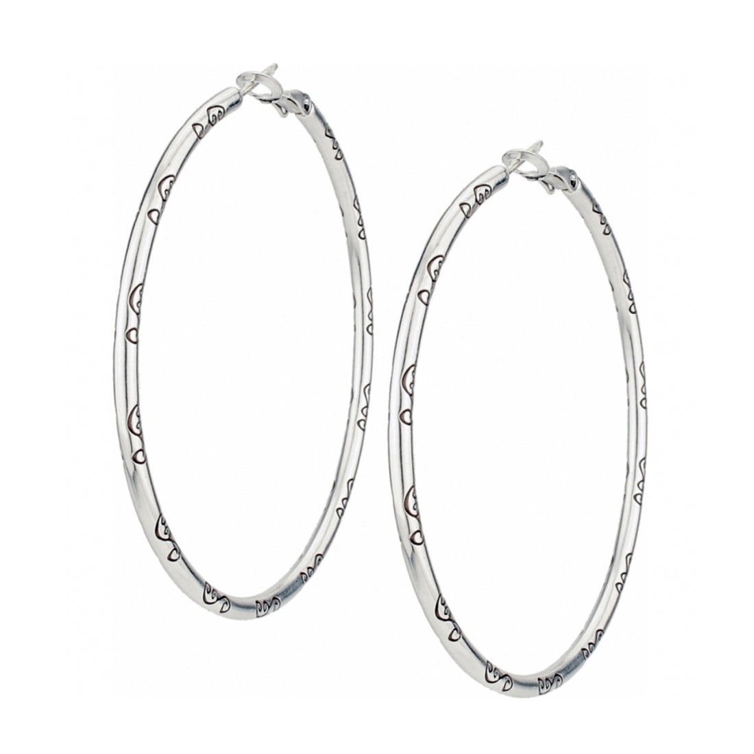 Brighton | Grande Hoop Charm Earring-Silver