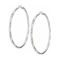 Brighton | Grande Hoop Charm Earring-Silver