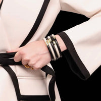 BuDhaGirl | Black/Ivory Yin & Yang All Weather
Bangles® (Awb®)