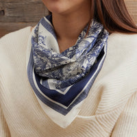Elegant Toile Print Scarf