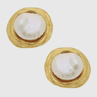 Susan Shaw Gold Pierced Earrings