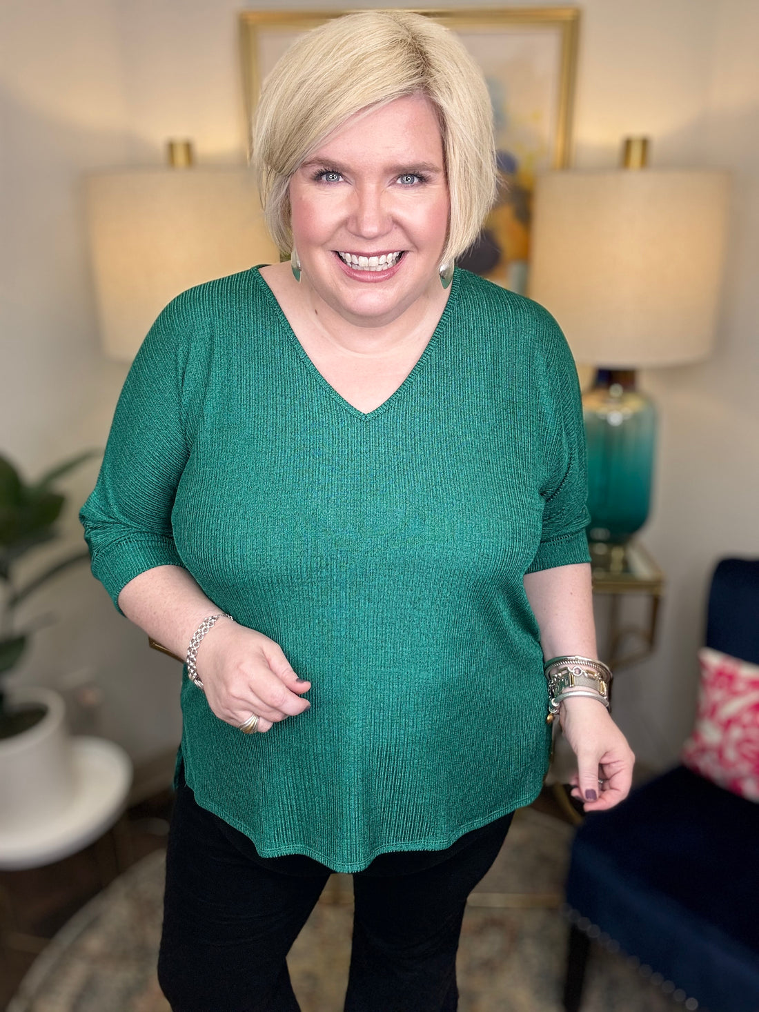 Subtle Glam Top-S-3X