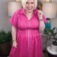 Lizzy Dress-S-2X: 2 Colors!