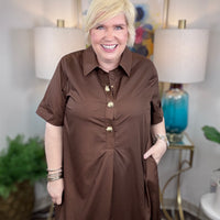 Charmed Life Dress-Chocolate