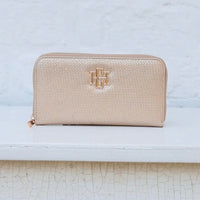 Caroline Hill | Penelope Wallet-Woven Gold