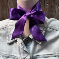 Purple Skinny Mini Wild Rag Scarf