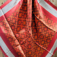 Red & Gold Multi Pattern Wild Rag Scarf