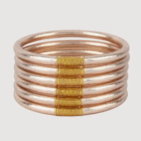 BuDhaGirl | Champagne All Weather Bracelets- Set of 6- Serenity Prayer