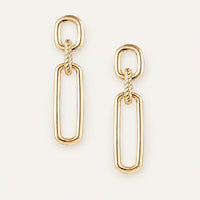 Natalie Wood | She’s Spicy Link Statement Earrings-Gold