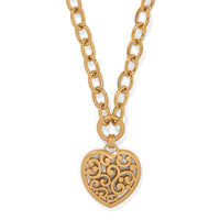 Brighton | Contempo Medallion Heart Necklace