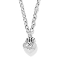 Brighton | Interlok Love Knot Large Heart Necklace