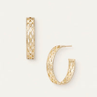Natalie Wood | Graceful Hoop Earrings-Gold