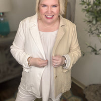 Divided Thoughts Curvy Blazer