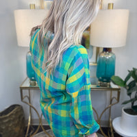 Plaid Love Top