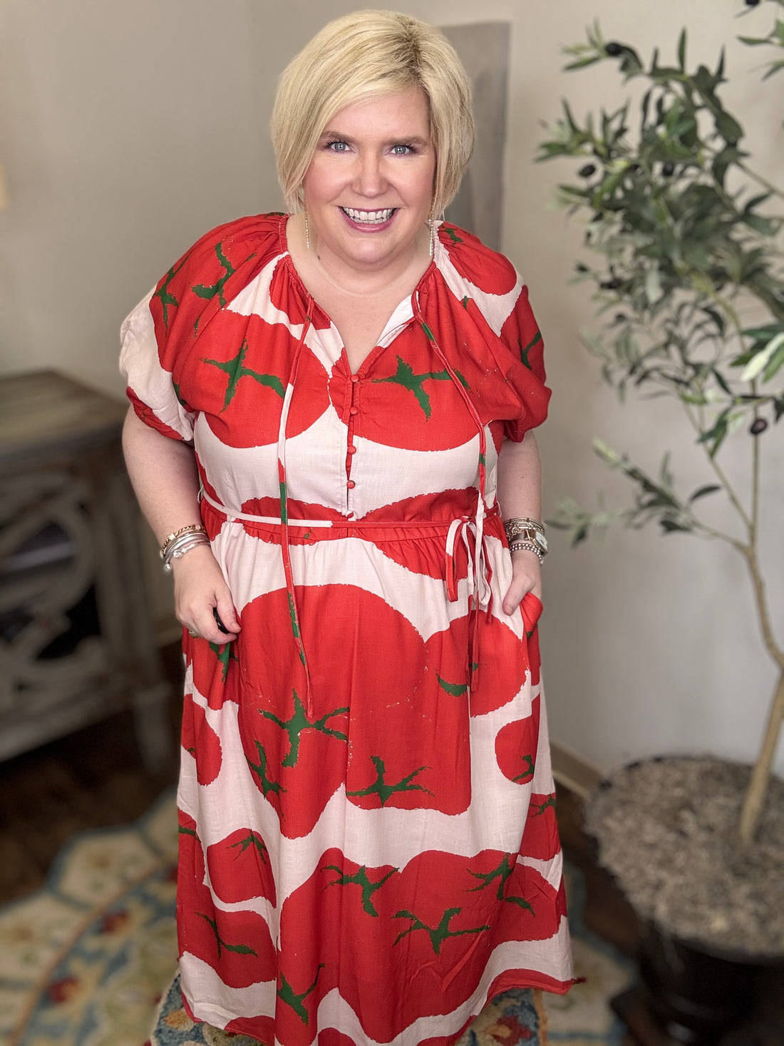 Caprese Cutie Dress-S-3X!