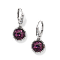 Brighton | Meridian Aurora Leverback Earrings-Amethyst