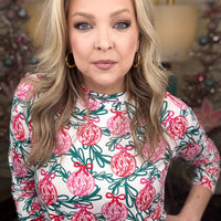 Mary Square Pajamas-Sleigh All Day