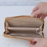 Caroline Hill | Penelope Wallet-Woven Tan