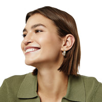 Brighton | Meridian 2 Tone Hoops with crystals