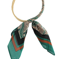 Bead and Scarf Necklace