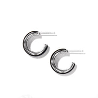 Brighton | Interlok Noir Small Hoop Earrings