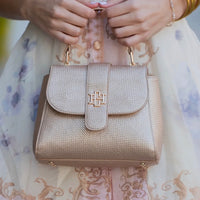 Caroline Hill | Tucker Handbag-Woven Gold